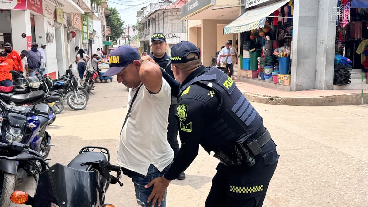 Operativos policiales buscan blindar de la delincuencia al centro de Magangué.