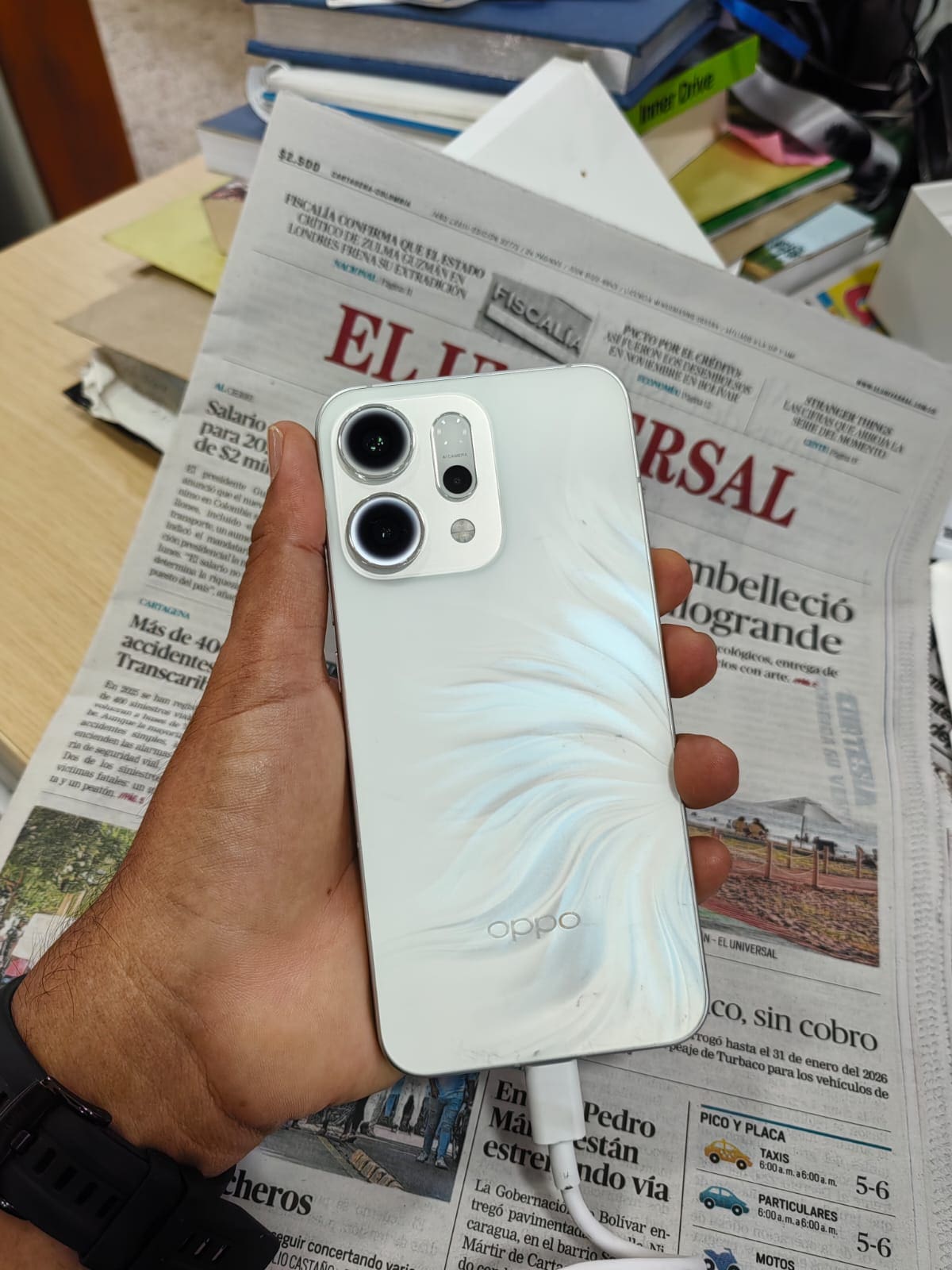 Oppo Reno 14 5 G. // Foto: Manuel Salinas