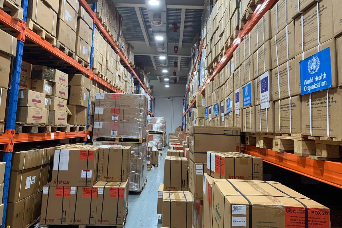 Almacén Central de Medicamentos en Beirut. // EFE - Noemí Jabois