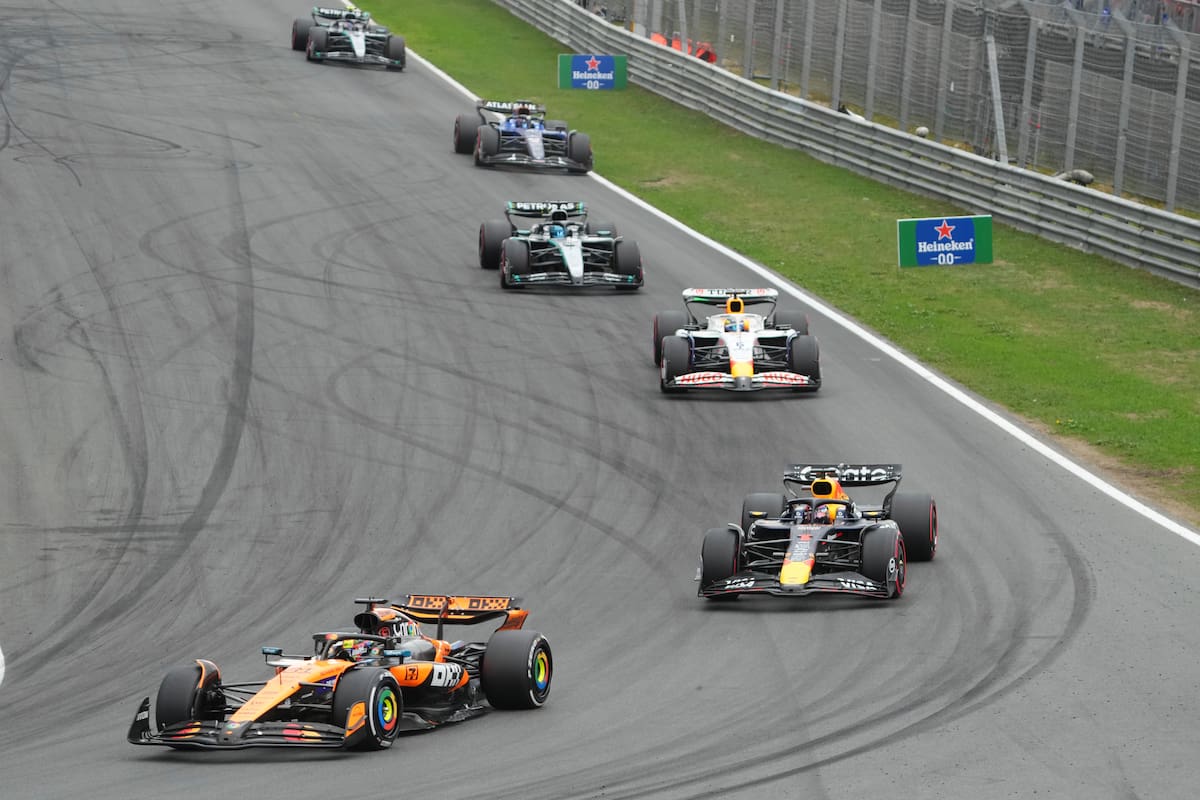Oscar Piastri, de McLaren, fue el más veloz en el Gran Premio de los Páises Bajos. //Foto, AP: Peter Dejong