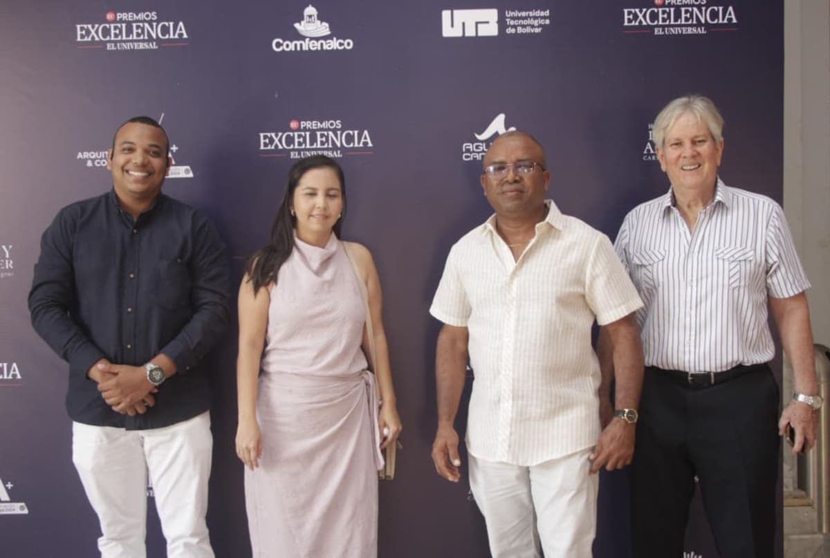 Óscar Socarrás, Marcela Cogollo, José Luis Barboza y Juan Sanfeliu.
