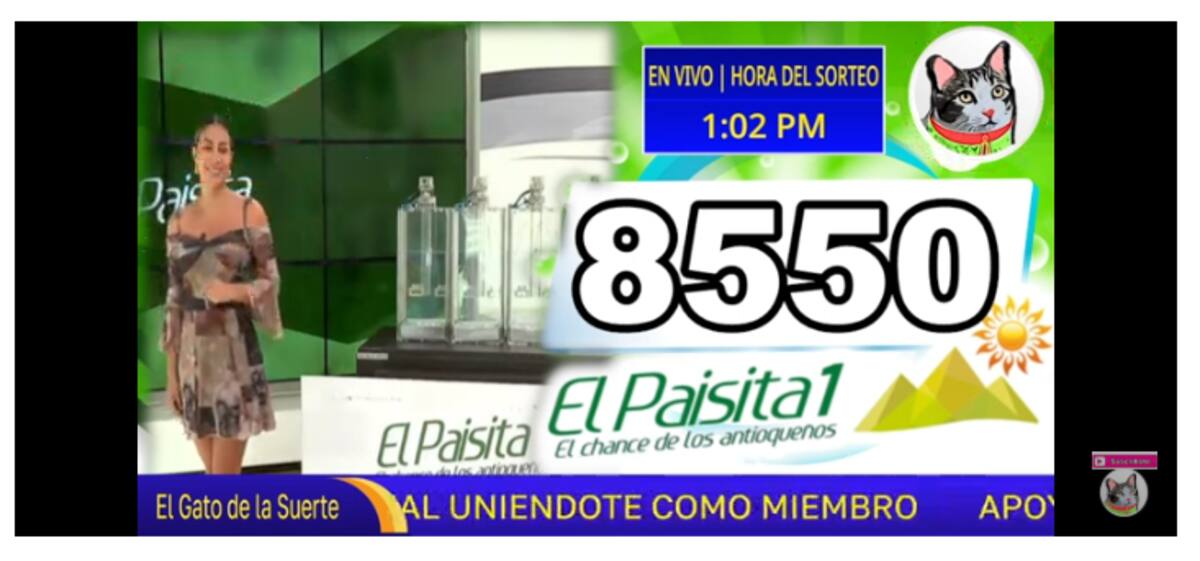 Resultados del sorte de El Paisita Día del 17 de marzo de 2025.