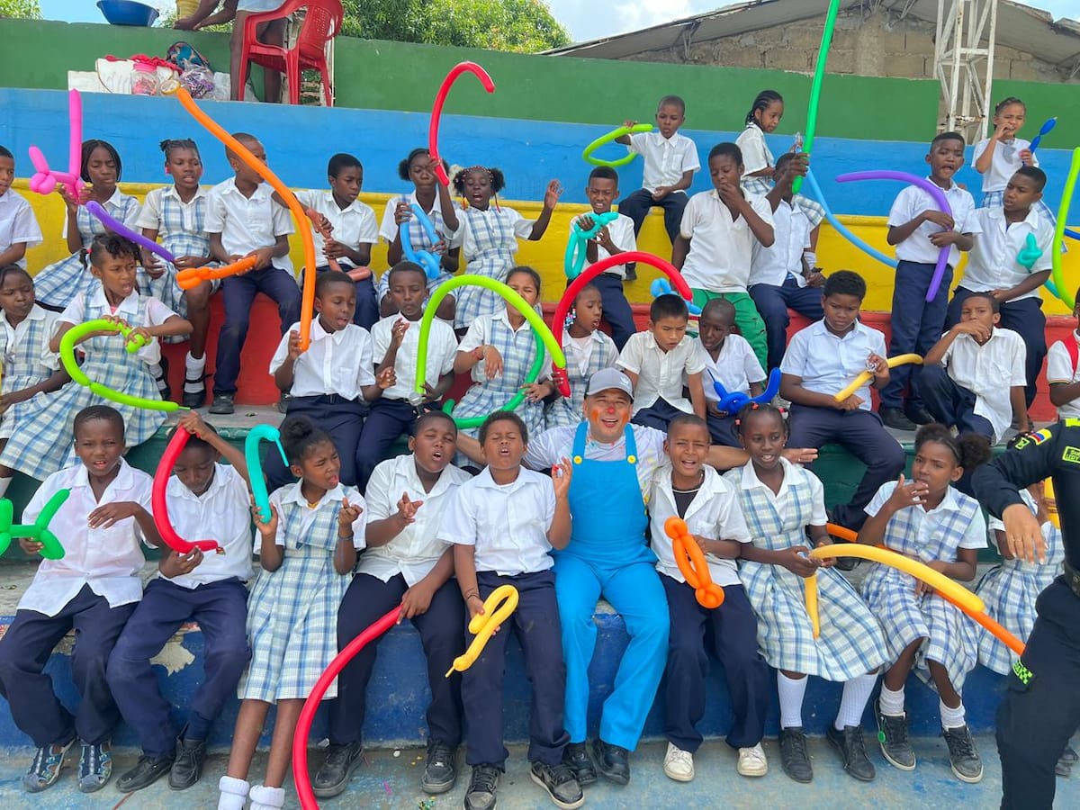 Palenque celebró el Día del Niño con jornada lúdica y acompañamiento de la Policía