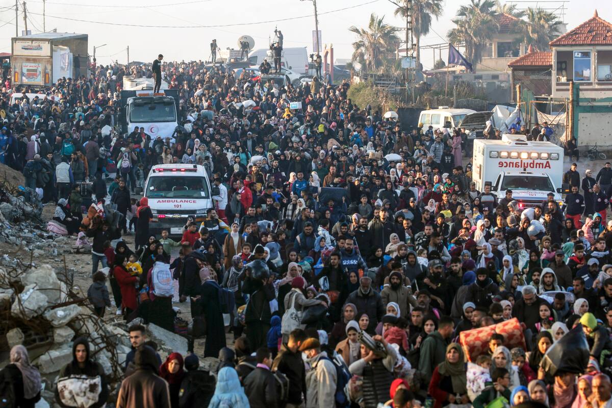 Palestinos regresan a Gaza: impactantes imágenes