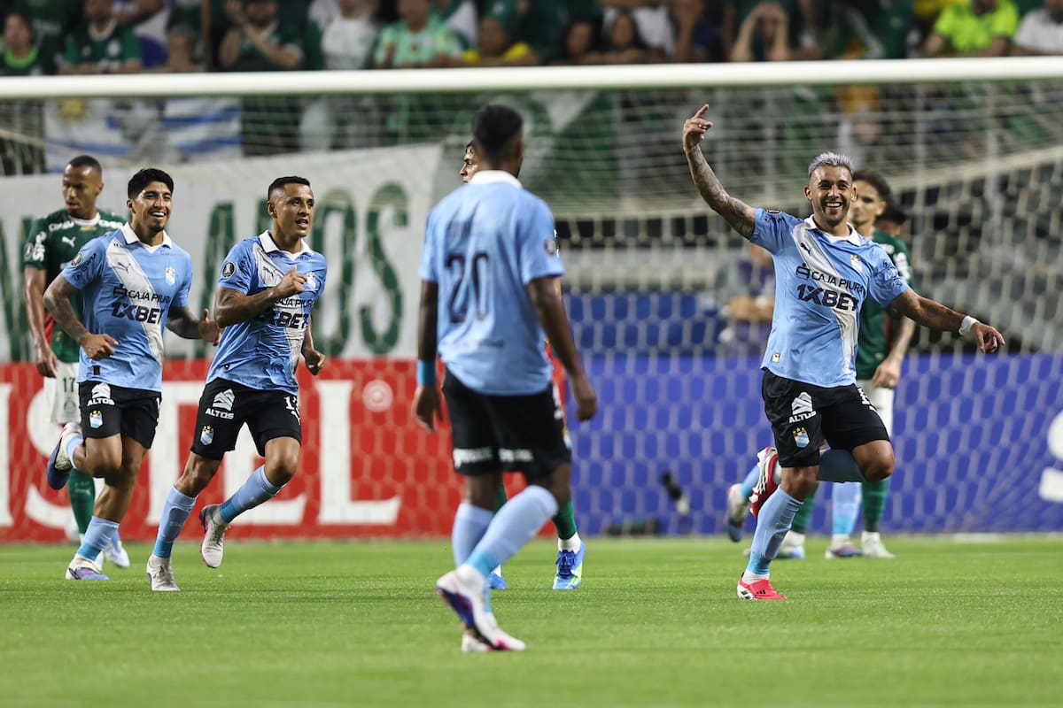 Sporting Cristal puso a sufrir a Palmeiras con un golazo de Juan Cruz González. //Foto, EFE: Isaac Fontana