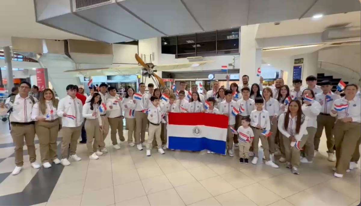 La delegación de Paraguay es una de las más numerosas que ha llegado a participar en los XVII Juegos Panamericanos de Taekwon-Do ITF que se realizarán en Barranquilla.//Cortesía DCJPTDI.