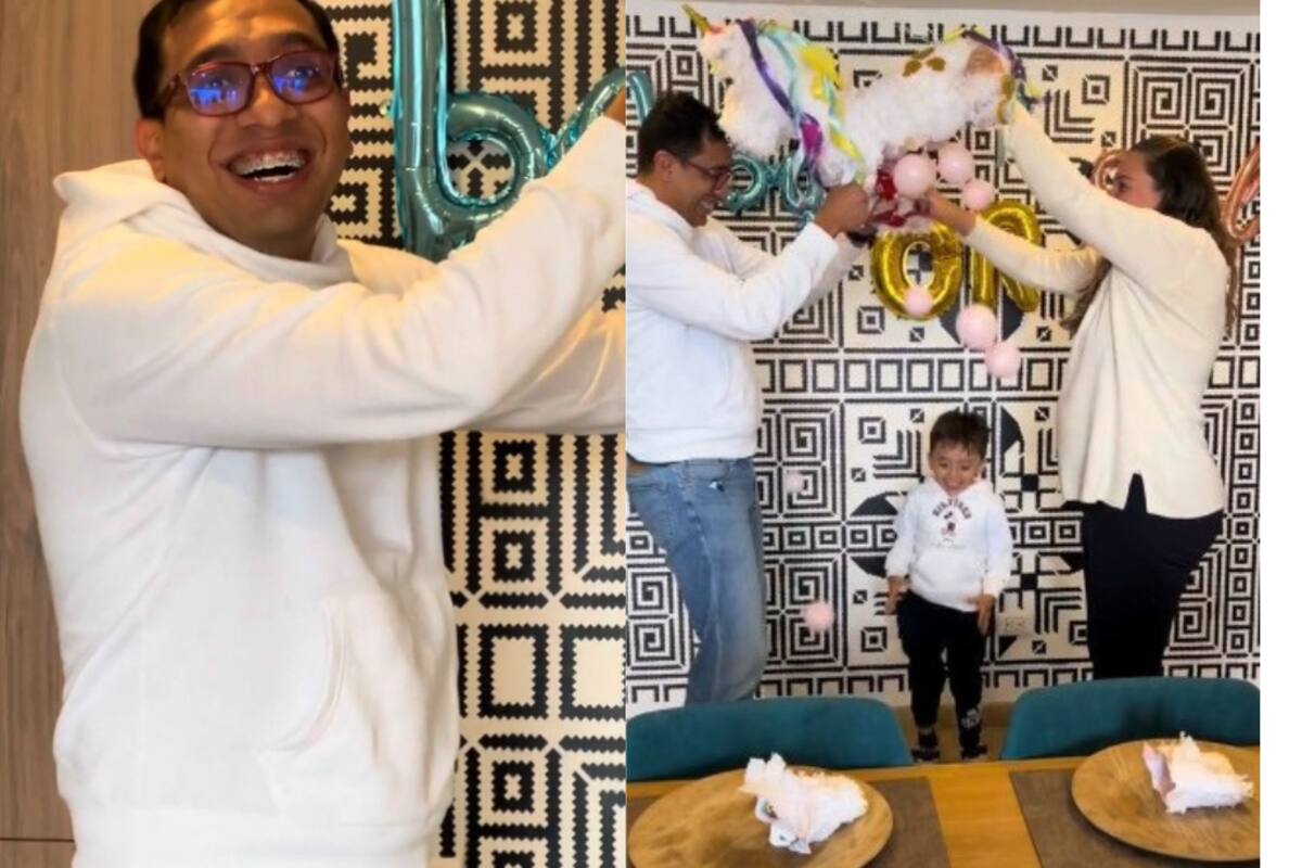 Viral: papá daltónico no reconoce el sexo de su hijo en la revelación