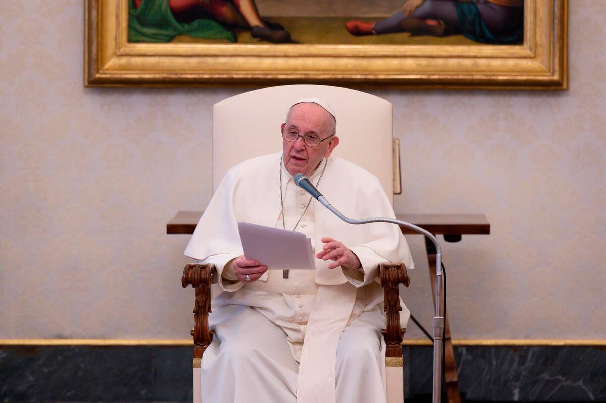 Papa Francisco en audiencia general en el Vaticano. //EFE