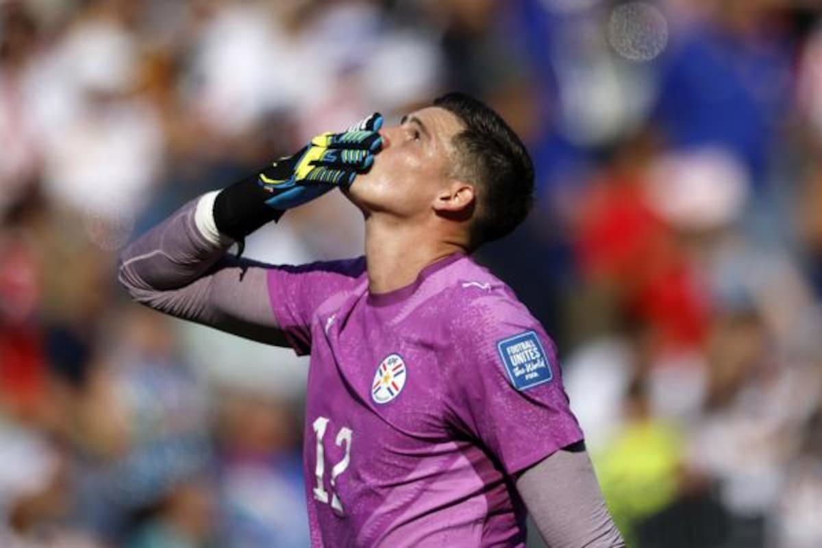 Orlando Gill, arquero de la Selección de Paraguay. //Foto: EFE.