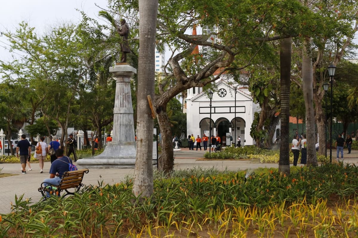 La reapertura del Parque Apolo es otro de los lugares que fue reabierto en el marco de los 493 años de fundación de Cartagena. // Foto: Luis Herrán.