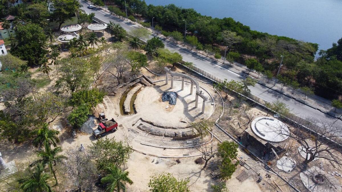 El nuevo Parque APolo se conectará con el caño Juan Angola y el Parque Espíritu del Manglar. // Foto: Cortesía - Alcaldía de Cartagena.