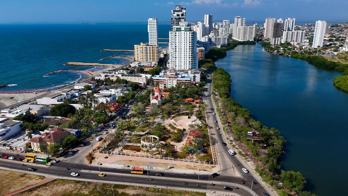 Así se ve el nuevo parque Apolo. // Alcaldía de Cartagena