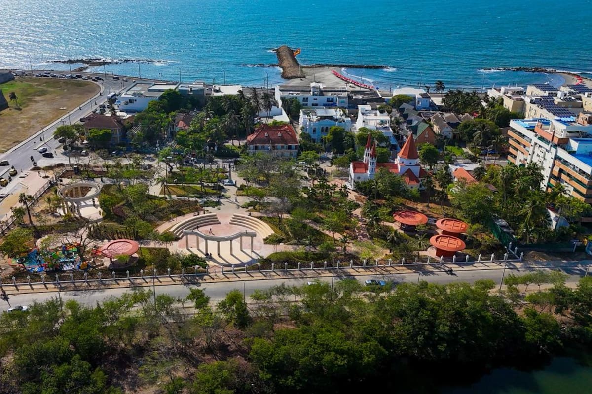Así quedó el parque Apolo de Cartagena: 28 árboles nuevos y renovación total