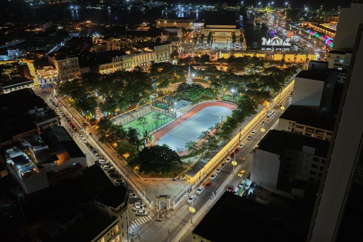 Las obras de reconstrucción del Parque Centenario tuvo una inversión por el orden de $2.094 millones// Foto: Cortesía - Alcaldía de Cartagena.