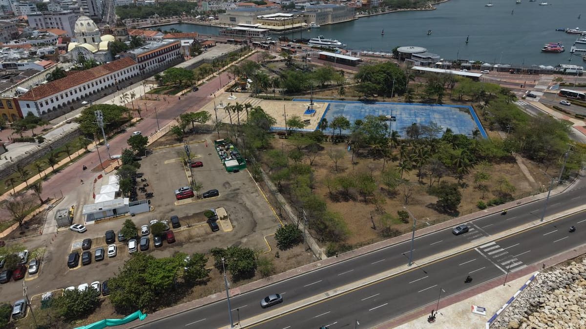 Parque de La Marina en Cartagena. // Foto: Alcaldía de Cartagena
