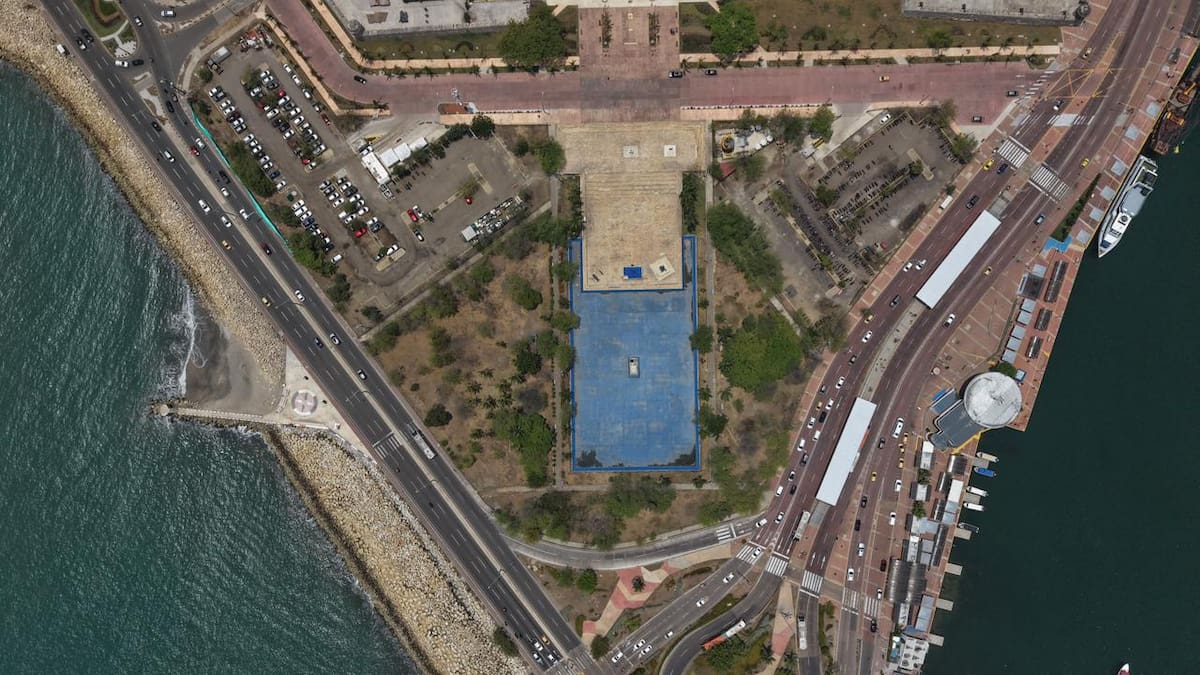 Parque de La Marina en Cartagena. // Foto: Alcaldía de Cartagena