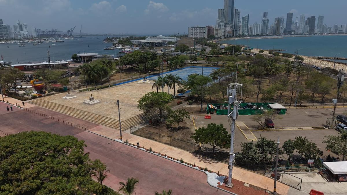 Parque de La Marina en Cartagena. // Foto: Alcaldía de Cartagena