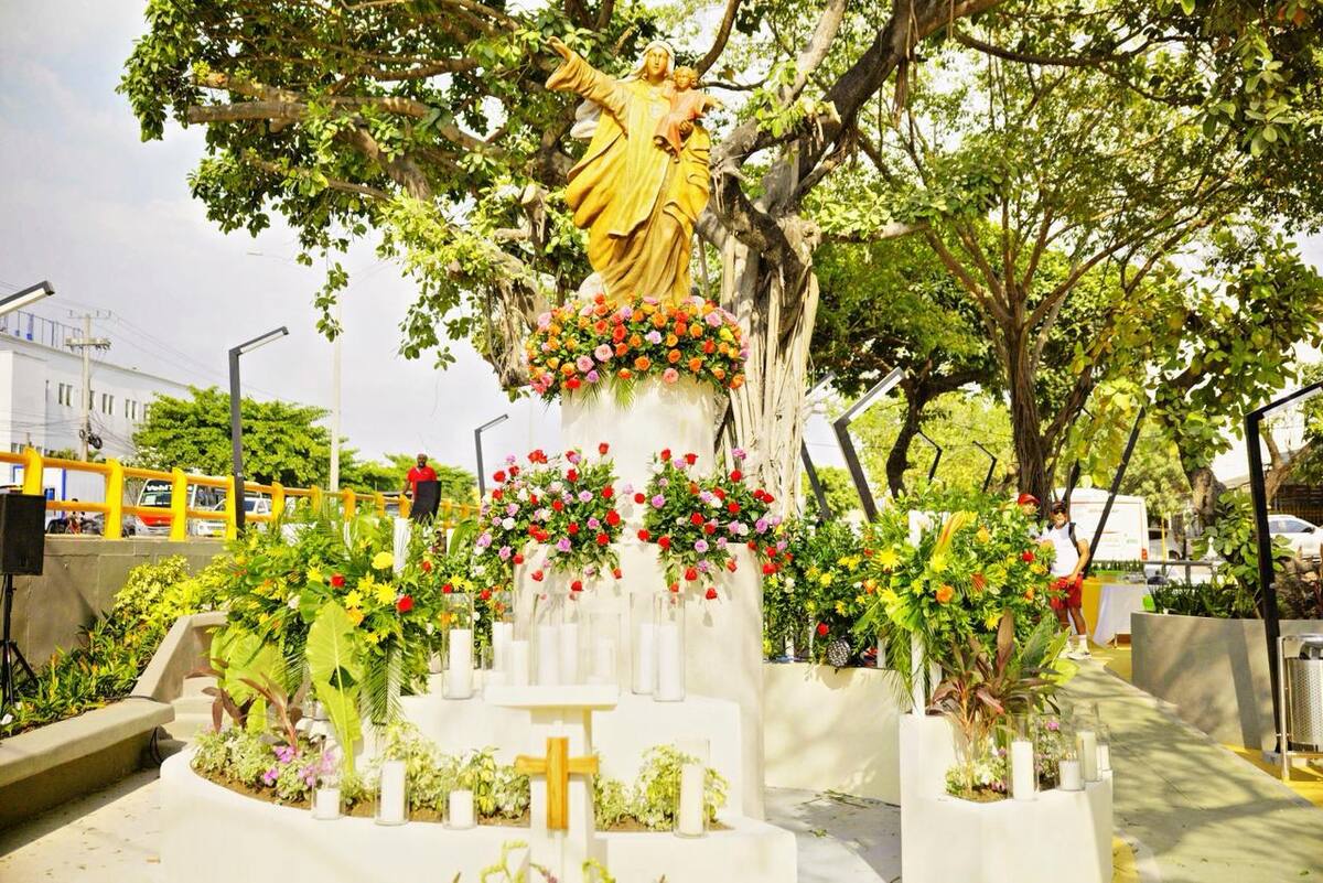 Parque de La Virgencita en Blas de Lezo. // Foto: cortesía - Alcaldía de Cartagena.