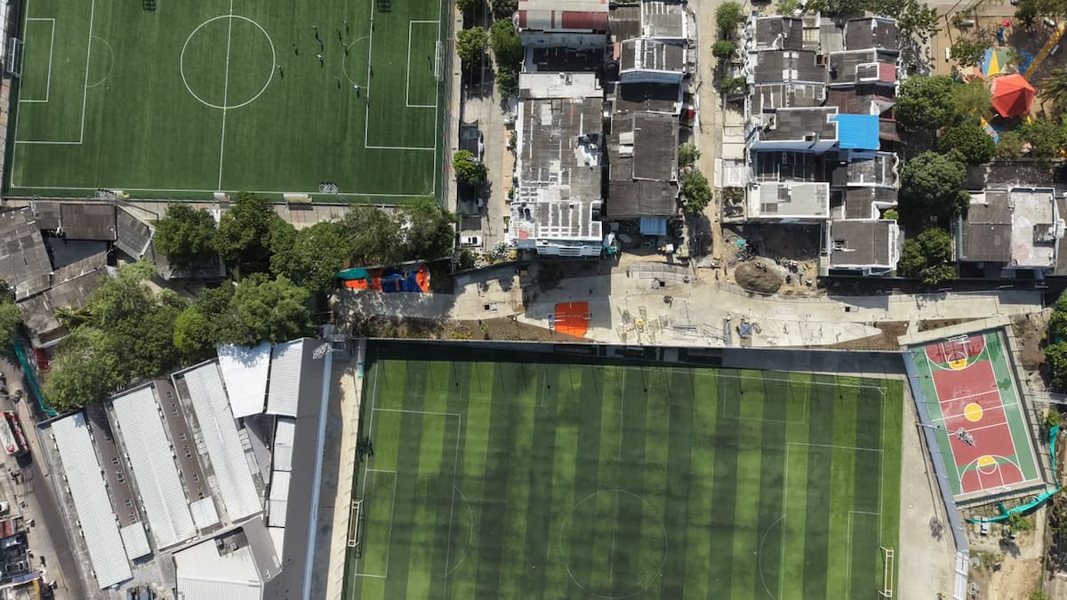 Esta obra conectará el Templo del Fútbol Menor con el estadio de fútbol de San Fernando y la cancha múltiple del sector. // Cortesía: Alcaldía de Cartagena.