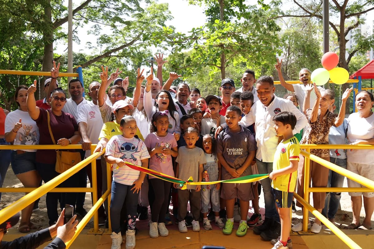 Dumek Turbay entrega parques biosaludables en más de 14 barrios de Cartagena