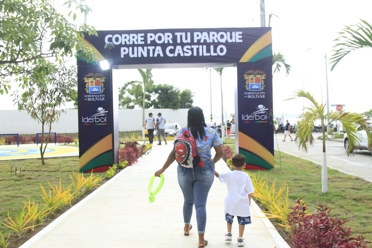 Gobernación de Bolívar entrega el remodelado parque Punta Castillo: así quedó