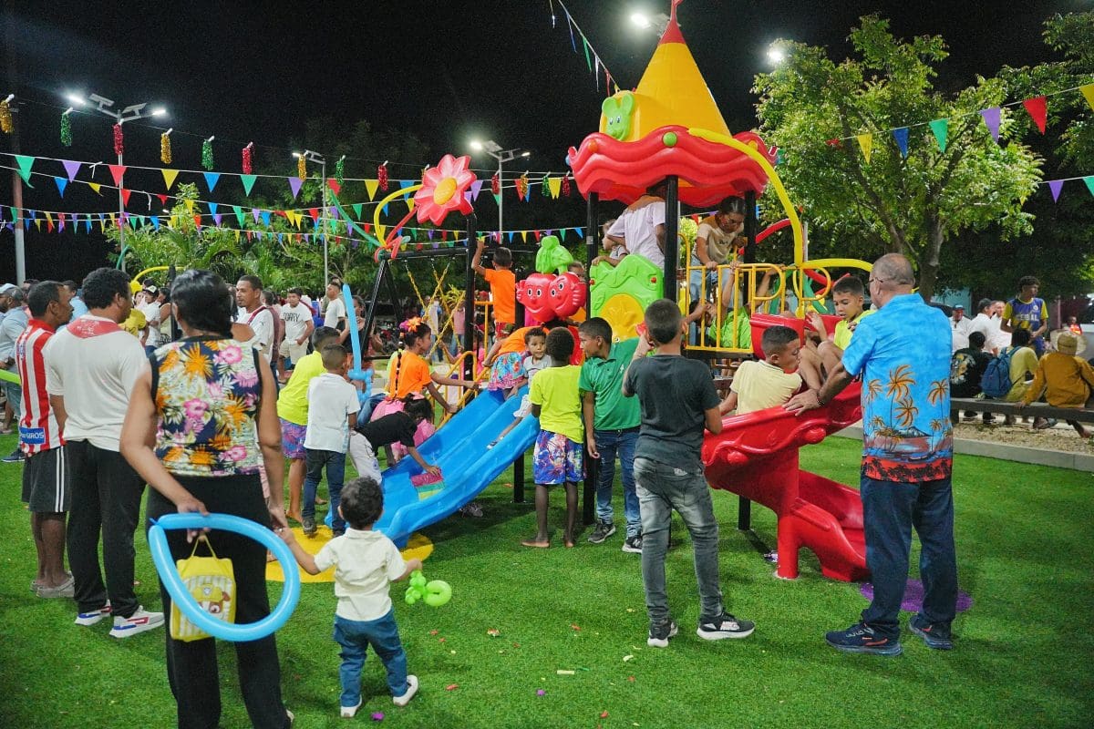 Parque recreodeportivo de Ceibal, en Magangué. // Foto: cortesía - Gobernación de Bolívar