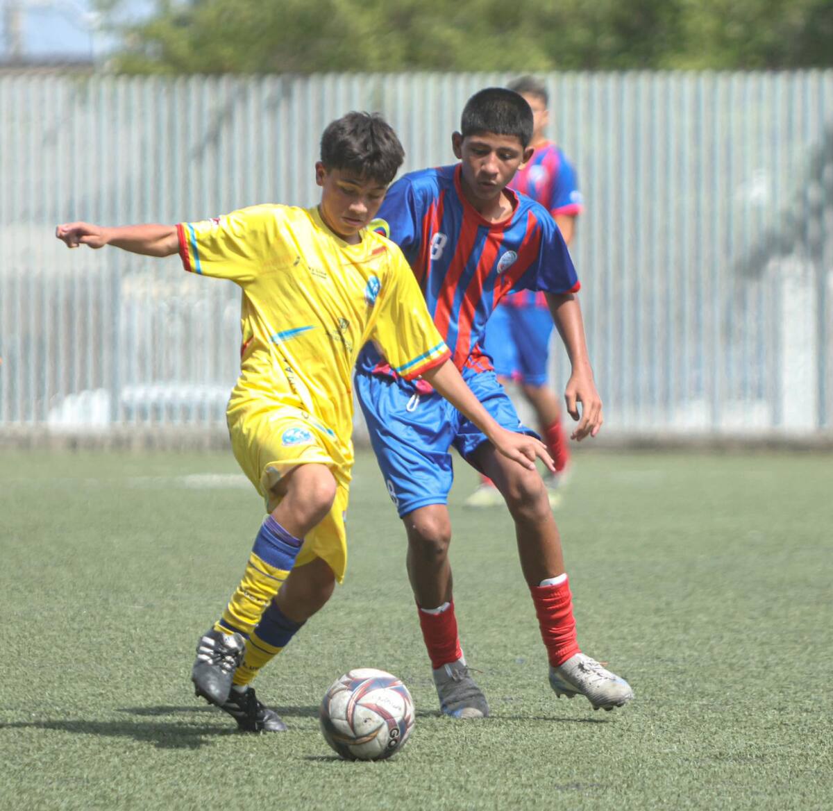 Acción del juego entre Cundinamarca y Magdalena por Grupo 4 del Campeonato Nacional de Fútbol Sub-13.//Cortesía.