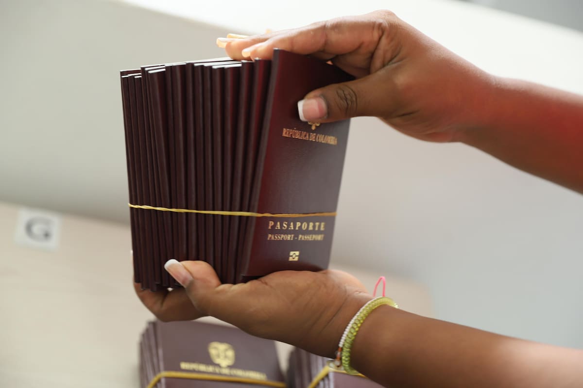 Pasaportes colombianos. // Foto: Cortesía.