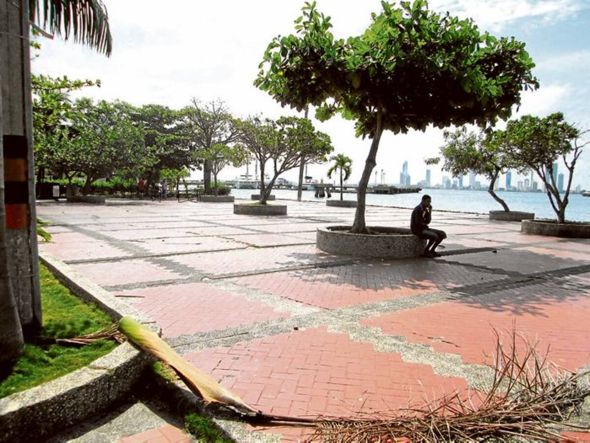 Plazoleta del Paseo Peatonal de Manga, en la Avenida Miramar. PEDRO TORRES-GENTE BAHÍA