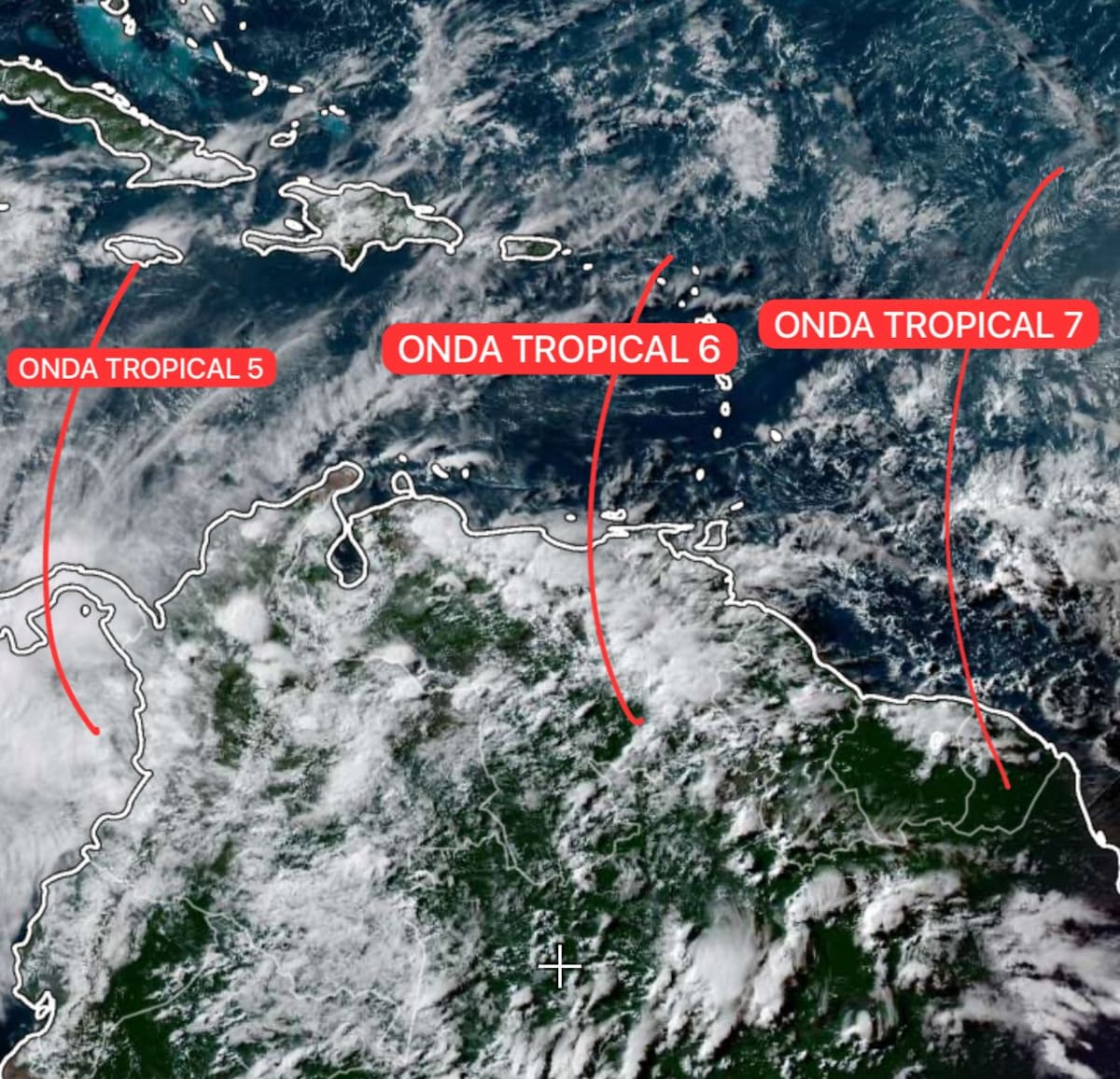 Paso de ondas tropicales por el Caribe colombiano. // Foto: iClima