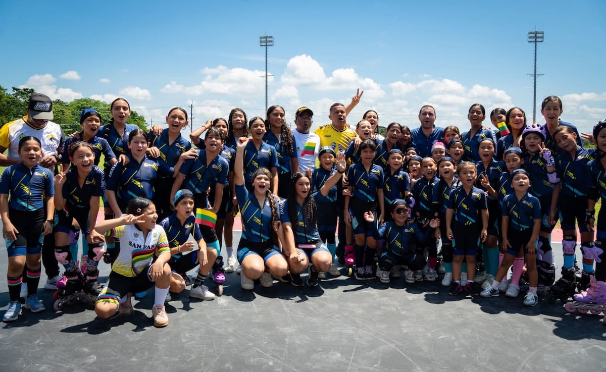 La Pista de Patinaje Elías Del Valle ilusiona a niños y jóvenes que aman este deporte en el sur de Bolívar. //CORTESÍA IDERBOL
