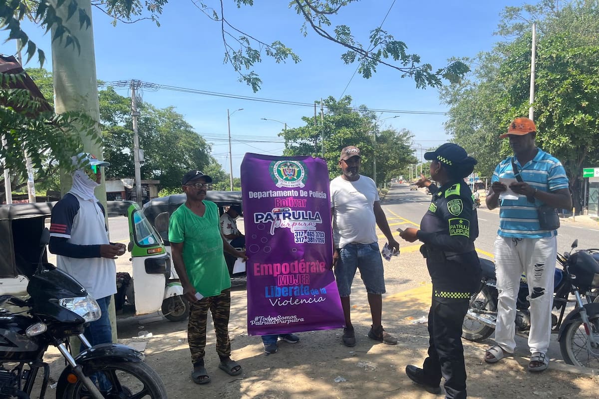 Patrulla Púrpura fortalece la atención a víctimas de violencia de género en Bolívar