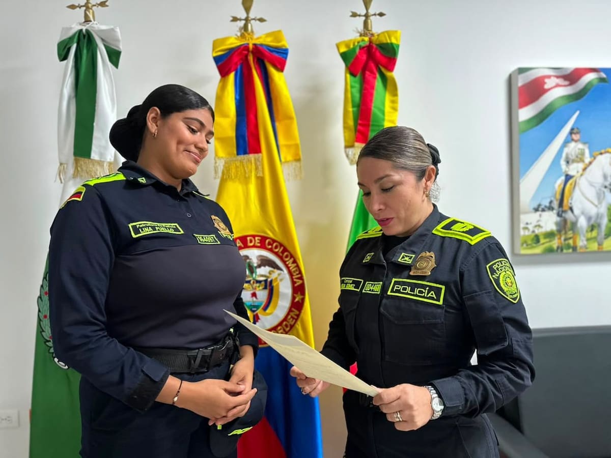 Patrullera devolvió $1 millón que recibió por error en Nequi y fue reconocida en Bolívar. // Foto: Policía de Bolívar