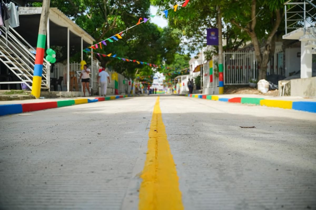 Gobernación de Bolívar anuncia 9 nuevas pavimentaciones en Cartagena con el programa COMPI. // Foto: cortesía - Gobernación de Bolívar