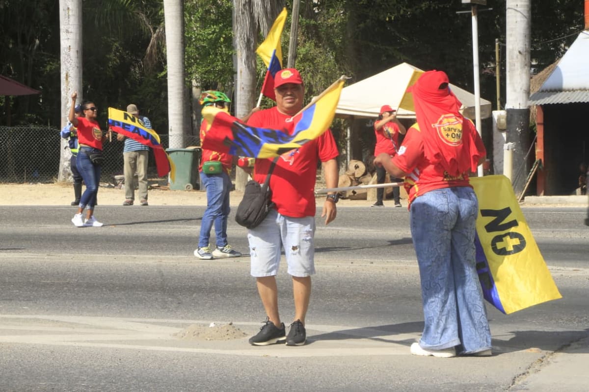Así va la protesta en el peaje de Turbaco: manifestantes se pronuncian
