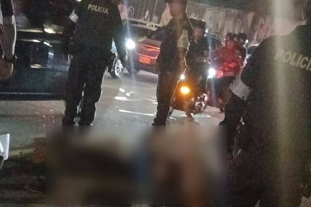Motocicleta arrolló y mató a un habitante de calle de 31 años