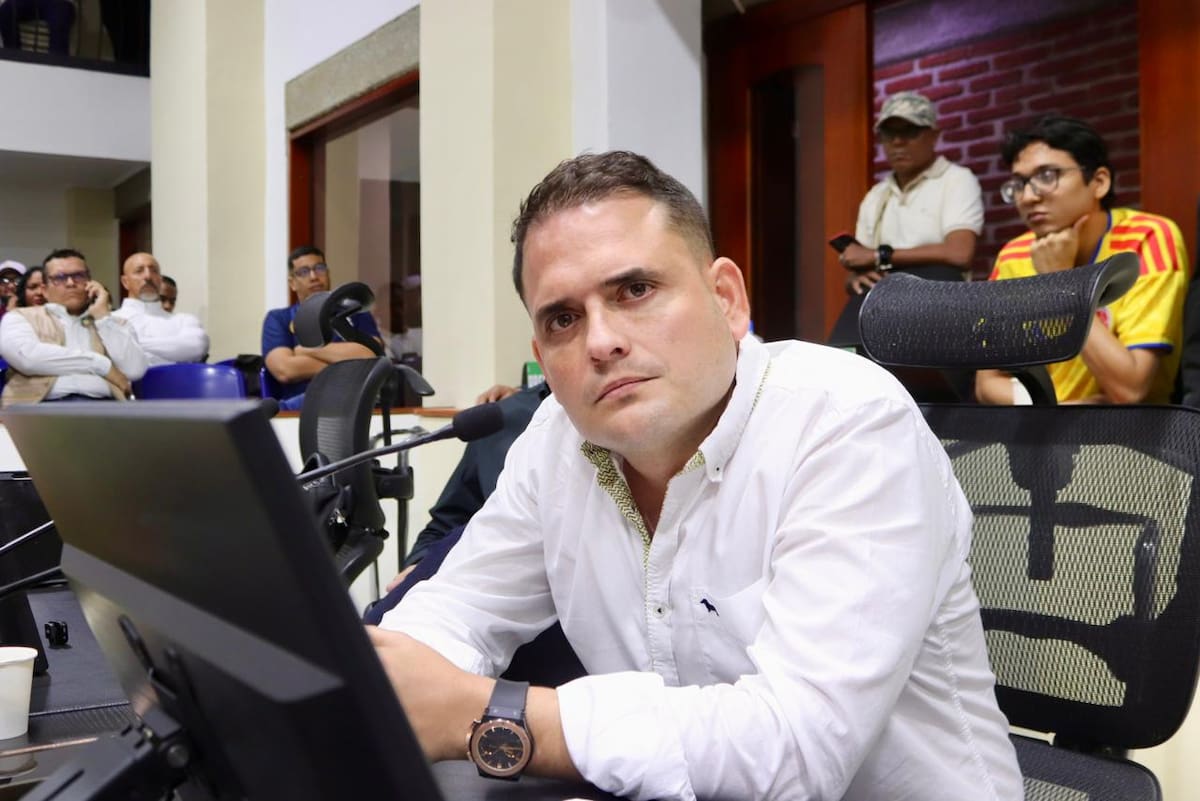 El concejal por el partido Cambio Radical, Pedro Aponte. // Foto: Cortesía - Concejo de Cartagena.