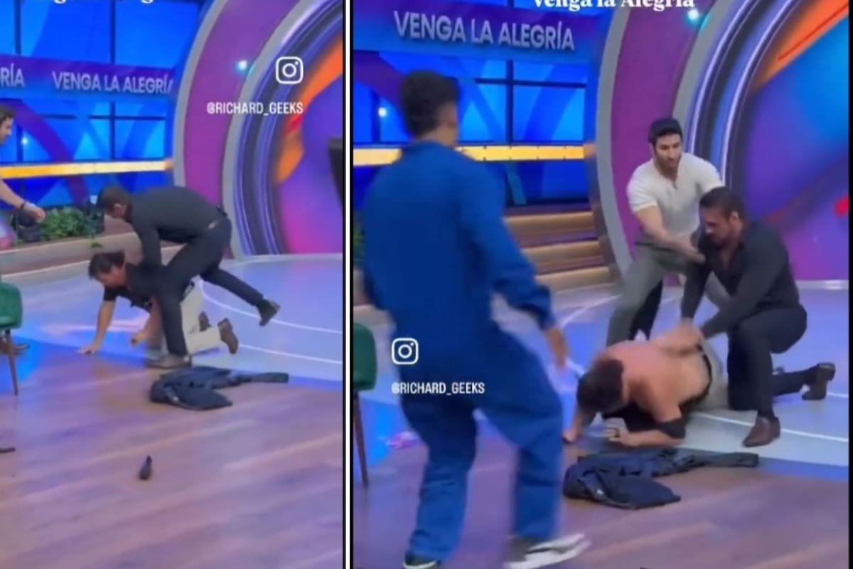Video: Luchador mexicano se va a los golpes en tv en vivo y causa revuelo