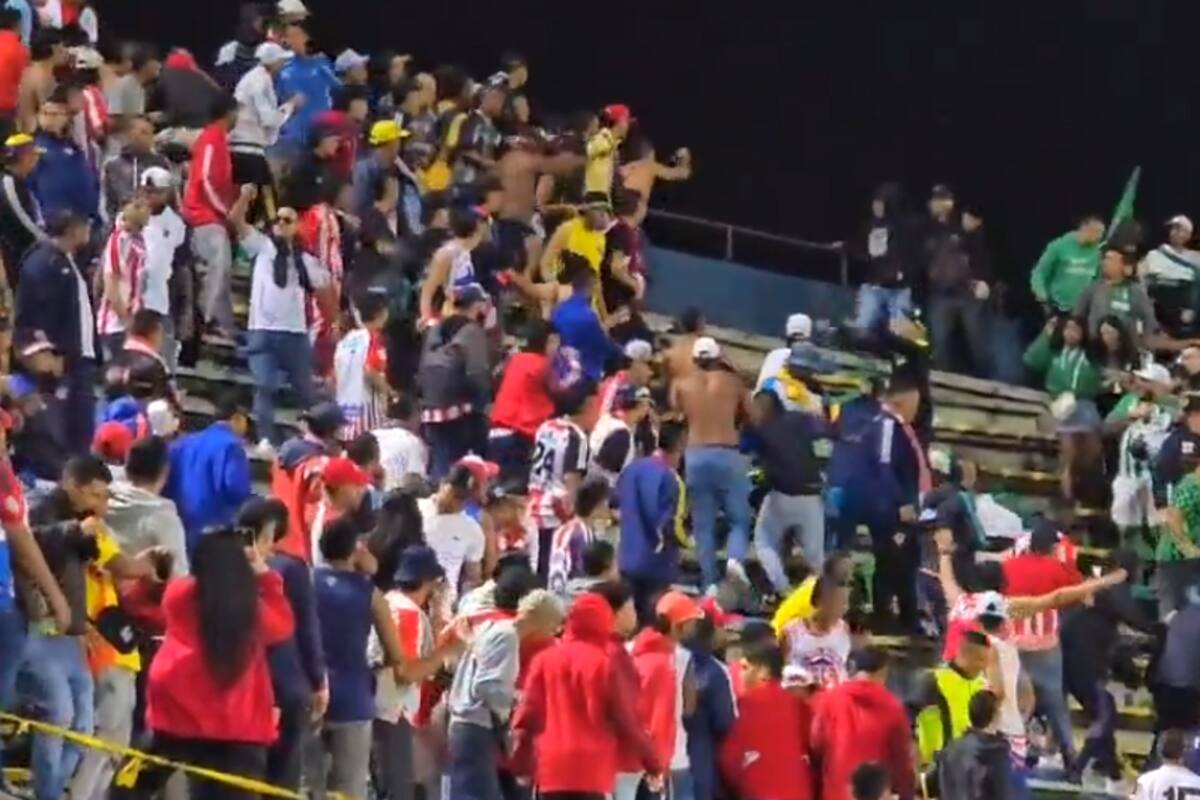 Rechazo total a batalla campal entre hinchas de Nacional y Junior