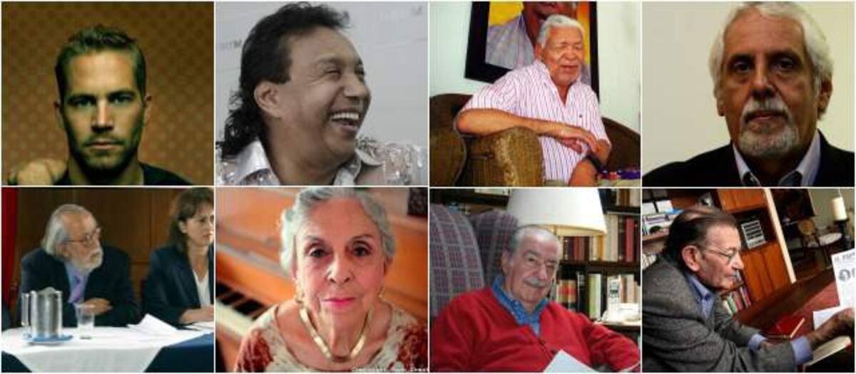 Personajes fallecidos en el 2013. COLPRENSA