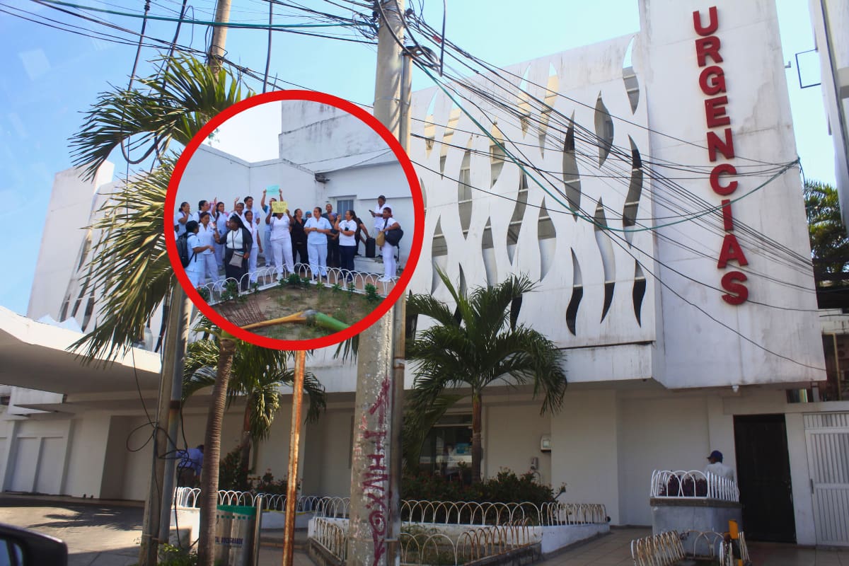 Hospital de Bocagrande se pronuncia tras protesta por salarios atrasados