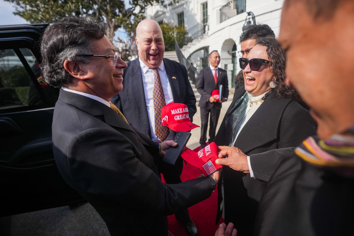Petro cuenta qué hizo con la gorra de Trump durante su reunión en EE. UU. // Foto: cortesía de Presidencia de Colombia - Juan Diego Cano.