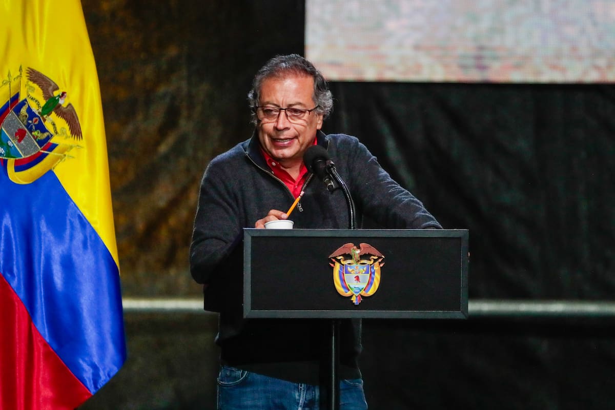Fotografía de archivo del presidente de Colombia, Gustavo Petro. // Foto: EFE