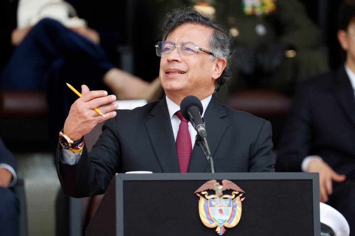 Presidente de Colombia, Gustavo Petro, en Bogotá (Colombia). // Foto: EFE
