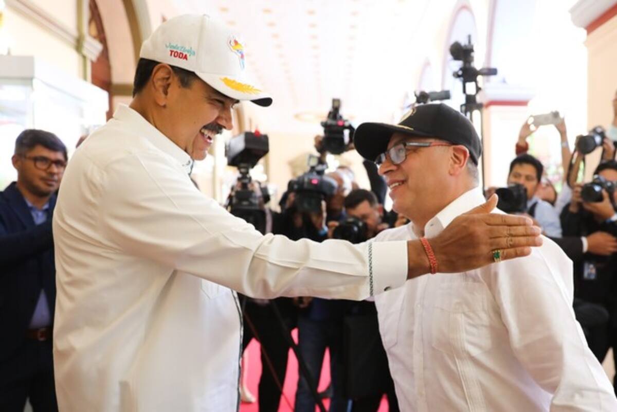 Nicolás Petro y Nicolás Maduro. // Foto: archivo