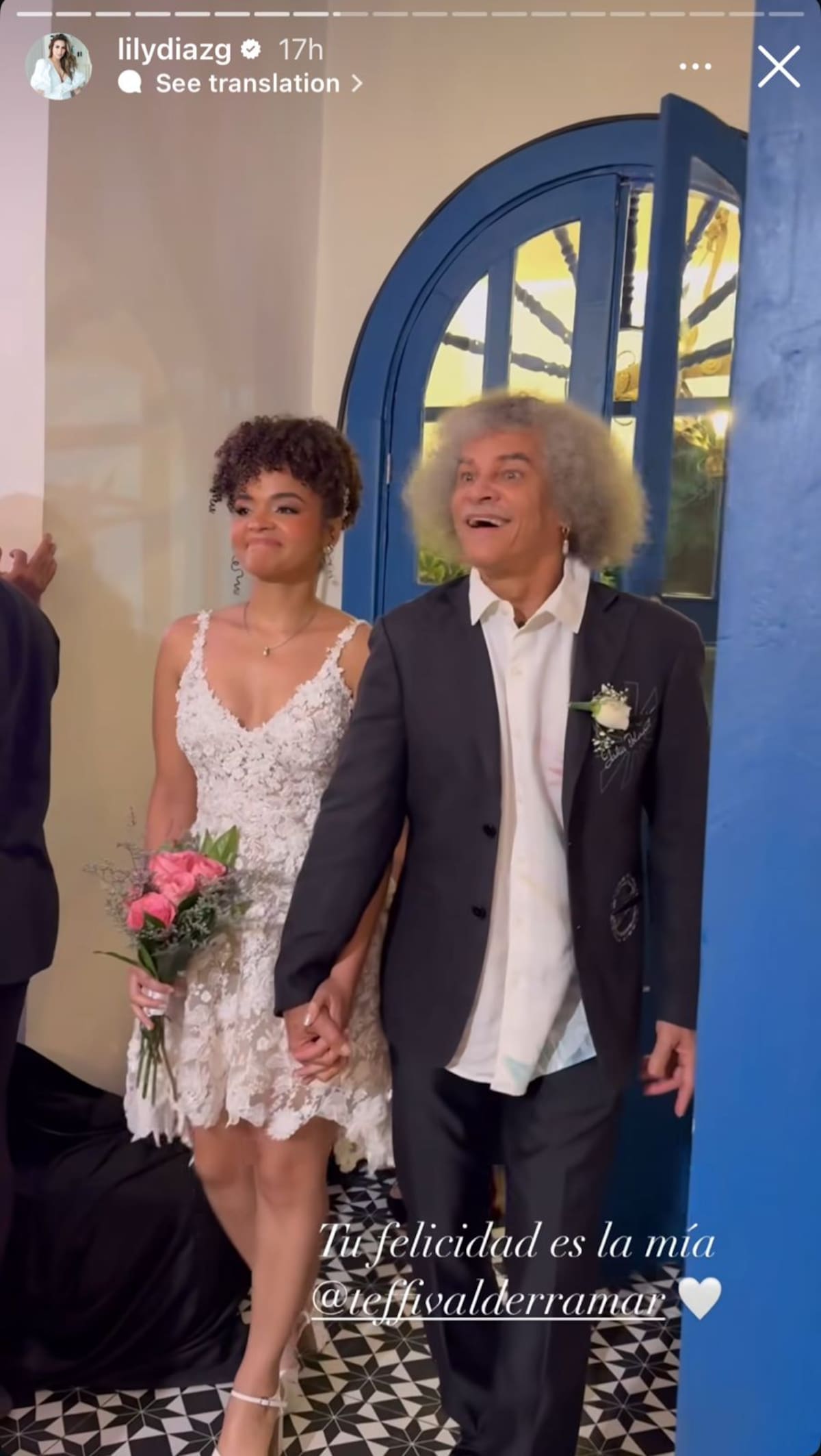 Matrimonio Steffi Valderrama. //Foto: IG @lilydiazg