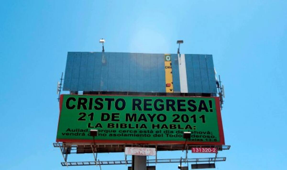Critianos fundamentalistas dicen que el fin del mundo será mañana. AFP