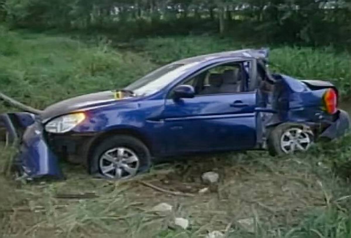 Vehiculo accidentado de Oswaldo Paya AFP MINISTERIO INTERIOR