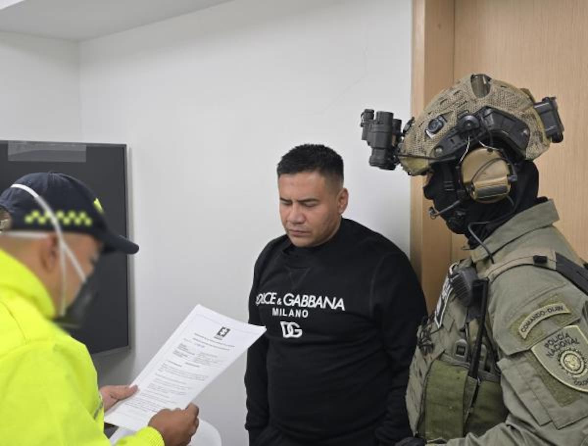 Andrés Felipe Marín, alias Pipe Tuluá, extraditado a Estados Unidos. // Foto: Cortesía - Policía Nacional de Colombia.