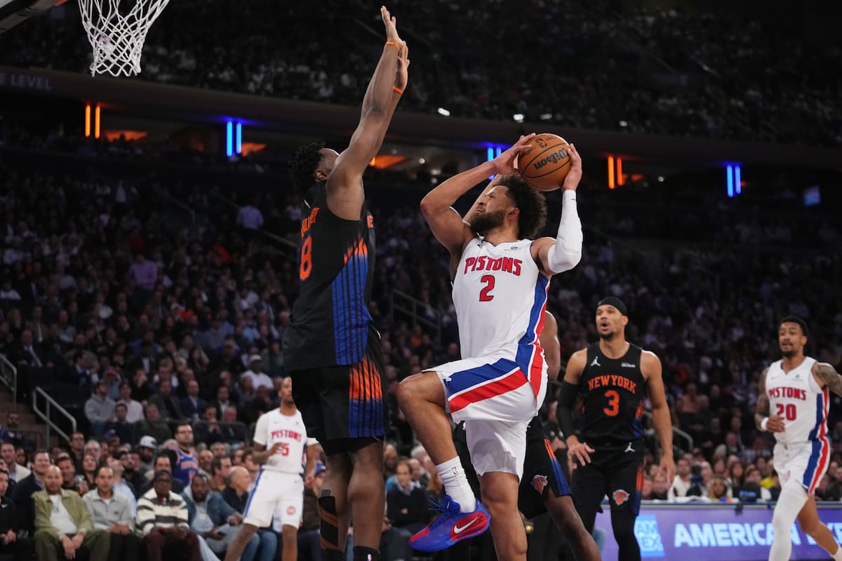 Knicks lograron primera victoria en NBA y arrebataron invicto a los Pistons
